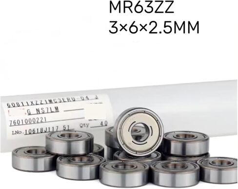 5/10pcs Miniature Bearing MR63ZZ 3 * 6 * 2.5MM(10Pcs) in Saudi Arabia