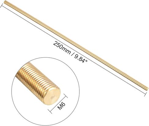 من الأعلى 2pcs M3-0.5 × 250 مم طول قضيب ذكري ملولب من الذك in Kuwait
