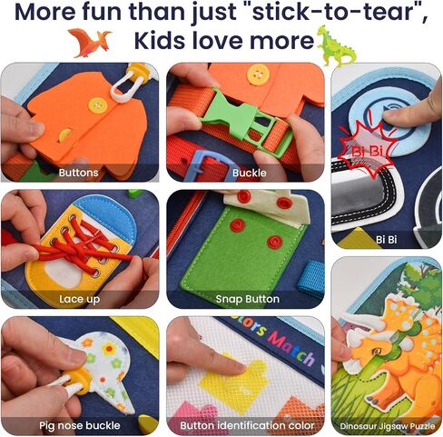 كتاب مزدحم للأطفال الصغار 1-3 ، ألعاب Montessori Toys مشغول لـ 1 2 3 3 4 سنوات هدية عيد ميلاد التعلم التعليمي التعلم الهادئ كتاب طائرة سيارات السفر لأطفال Tollders 1- 3 in Kuwait