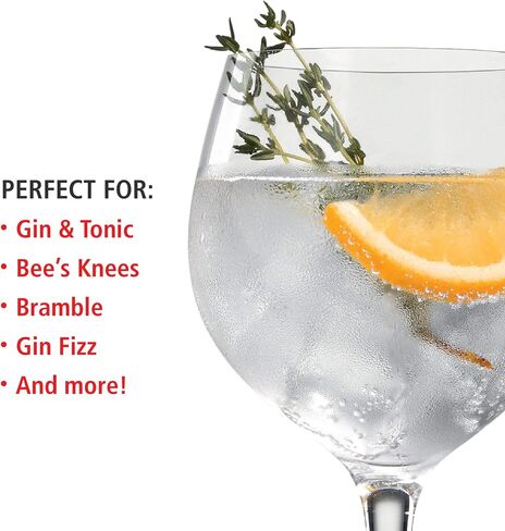 Spiegelau Special Gin and Tonic Glasses Set of 4 - European-Made Crystal, Modern Cocktail Glassware, Dishwasher Safe, Professional Quality Cocktail Glass Gift Set - 21 oz in Saudi Arabia