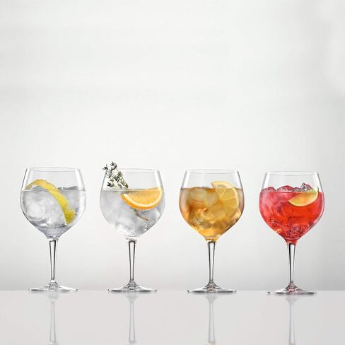 Spiegelau Special Gin and Tonic Glasses Set of 4 - European-Made Crystal, Modern Cocktail Glassware, Dishwasher Safe, Professional Quality Cocktail Glass Gift Set - 21 oz in Saudi Arabia