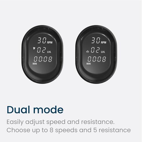 PhysioPedal® Arm & Leg Pedal Exerciser, Dual Mode, 8 Motorized Speeds, 8 Adjustable Resistance Levels, LED Display, Magnetic Remote, Low-Impact Exercise for Joint Health & Mobility in Saudi Arabia