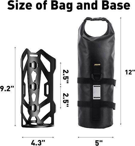 WEEROCK 5L BIKE BAG FRONT FORK BAG 2 BACK BACKCLE BICYCLE BAG كبيرة السعة السريعة إطلاق الدراجة للدراجة الجبلية MTB ، دراجة الطراد ، دراجة السفر in Saudi Arabia