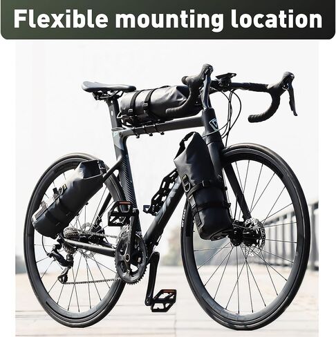 WEEROCK 5L BIKE BAG FRONT FORK BAG 2 BACK BACKCLE BICYCLE BAG كبيرة السعة السريعة إطلاق الدراجة للدراجة الجبلية MTB ، دراجة الطراد ، دراجة السفر in Saudi Arabia