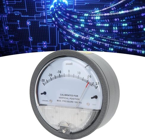 مقياس مقياس مقياس المجلس مقياس ضغط ثابت ، مقياس ضغط تفاضلي للكشف عن مرشح HVAC الغرفة النظيفة مع مكونات فراغ المؤشر in Kuwait