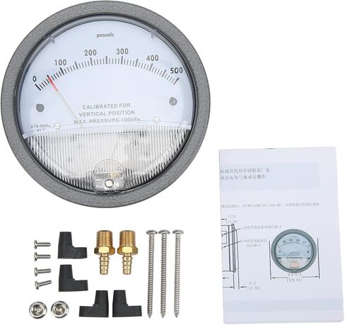 Differential Pressure Gauge, 1 8in NPT Aluminum for HVAC and Electronics in Saudi Arabia