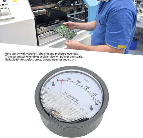 Differential Pressure Gauge, 1 8in NPT Aluminum for HVAC and Electronics in Saudi Arabia