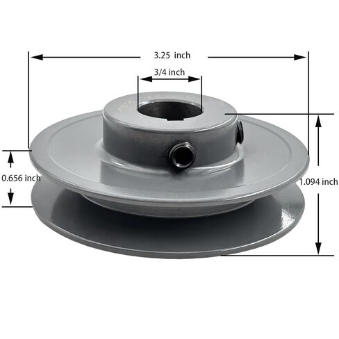 AK32-3/4 SHEAVES ، V BLET BUMLEY 3/4 بوصة التجويف 3.25 "OD ، البكرات الميكانيكية الحديد الزهر ل 3 لتر V-belts ، بكرة AK3234 in Saudi Arabia