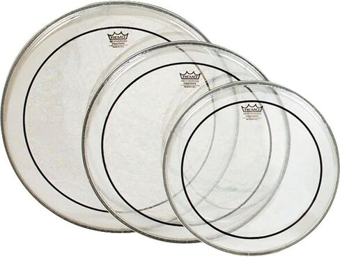 REMO Clear Pinstripe FUSION Pack - Tom Drumheads (10" 12" 14") in Saudi Arabia