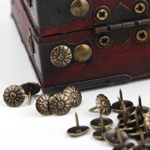 500Pcs Upholstery Tacks, BetterJonny Decorative Furniture Nails Pins Silvery Metal Thumb Tacks for Upholstered Furniture Cork Board, Home Decor(17X11MM) in Saudi Arabia