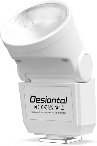 Mini Flash Speedlite ، Desiontal GN8 6200K Camera Light Flash Light for Sony Nikon Olympus Canon Fuiifilm Pentax Hot Whitface Camera ، 4 Power Level 300MAH بطارية 11/250S معدل فلاش (أسود) in Kuwait