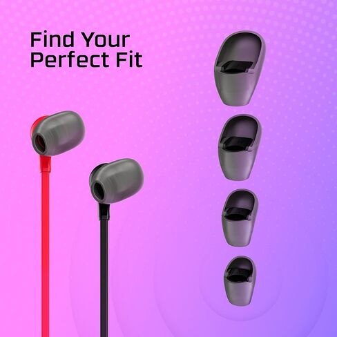 HyperX Cloud Earbuds II 14mm Drivers, Four Eartips, Hard-Shell Carrying Case, Low-Profile 90° Plug, 3.5mm Plug, Built-in Microphone, Multi-Function Button, PC, Mobile, Nintendo Switch, Black (Renewed) in Kuwait