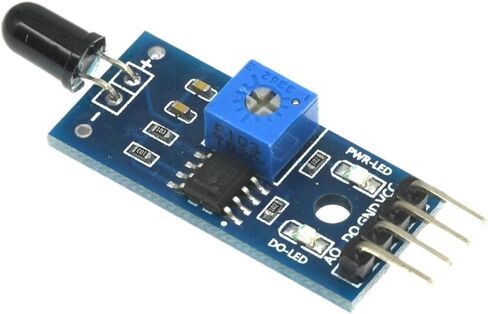 LM393 4 Pin IR Flame Detection Sensor Module Fire Detector Infrared Receiver Module DIY Kit in Saudi Arabia