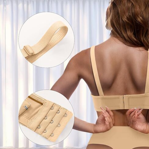 Womens Push Up Bras Full Coverage Supportive Adjustable Wire Free Breathable Plus Size No Underwire Everyday Bra in Saudi Arabia