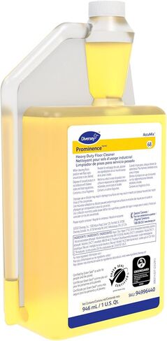 Diversey 94996440 Prominence Heavy Duty Floor Cleaner, Commercial Strength No Rinse Formula with Citrus Scent, AccuMix Liquid Concentrate, 32-Ounce (Pack of 6) in Saudi Arabia