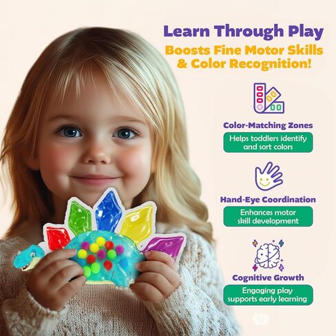 Wooden Color Sorting Sticks Perfect for Fine Motor Skills Toys for 3 4 5 Years Old Toddler Montessori Travel Toys Sensory Toy for Toddler Preschool Gift for Calm Down Color Activities Sorting Games in Kuwait