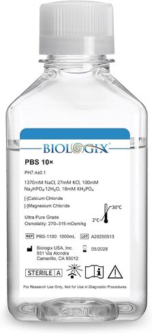 الفوسفات المخزنة محلول ملحي 10x ، 1000 مل لاب PBS العازلة 0.1UM ترشيح ، 7.4PH ، تعقيم ، 10x التركيز ، 1000 مل ل in Saudi Arabia