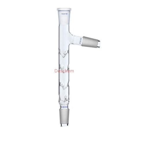 120mm,24/40,Glass Vigreux Distilling Column with Side Arm,Laboratory Distillation Tube in Saudi Arabia