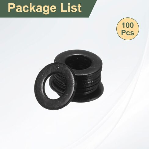 Uxcell 2 PCS M33 غسالات مسطحة أسود ، قطر خارجي 60 مم ، 304 غسالة معدنية من الفولاذ المقاوم للصدأ للبراغي البراغي in Saudi Arabia
