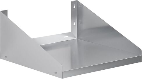 AmGood Stainless Steel Microwave Shelf | NSF Certified | Appliance Shelf | Heavy Duty | Commercial Grade | Wall Mount | Silver (24" Length x 24" Width) in Saudi Arabia