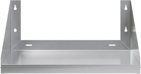 AmGood Stainless Steel Microwave Shelf | NSF Certified | Appliance Shelf | Heavy Duty | Commercial Grade | Wall Mount | Silver (24" Length x 24" Width) in Saudi Arabia