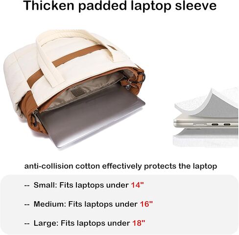 AOCINA Puffy Tote Bag for Women Quilted Work Bag Nurse Bags Women's Handbags for Travel in Kuwait