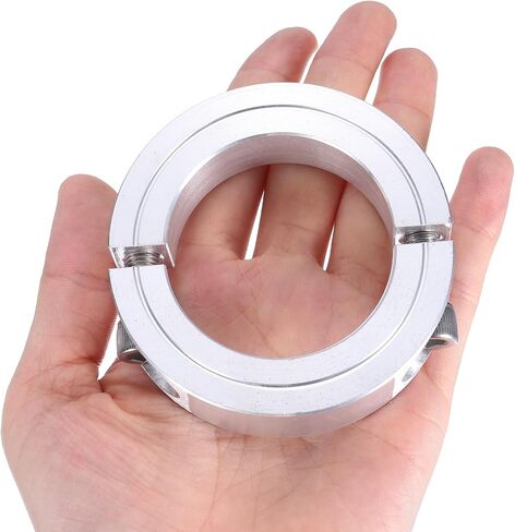uxcell 4pcs مقسمة مزدوجة قفل عمود العمود من 1-7/8 "عمود ، طوق لقطتين 2-7/8" OD ، 11/16 "، سميكة من ألومنيوم مجموعة من طوق تقسيم المسمار Clamp in Saudi Arabia