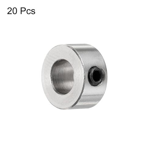 uxcell 20pcs Set Screw Collars 5.05mm Bore Shaft Collars, 10mm OD, 5mm Width, Drill Stop Collar, Carbon Steel Drill Bits Depth Collars in Saudi Arabia