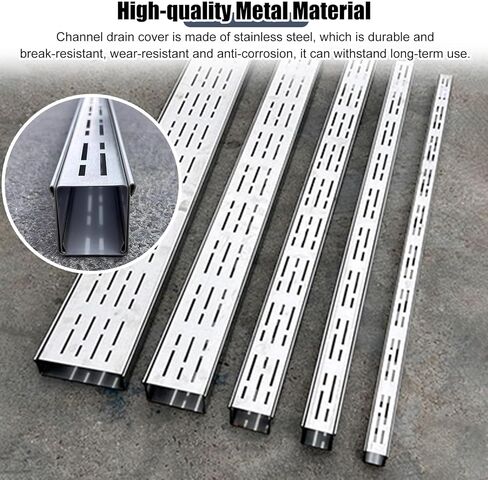 خندق الصرف في الهواء الطلق صر مع شبكة الفولاذ المقاوم للصدأ 10 سم × 5 سم in Kuwait