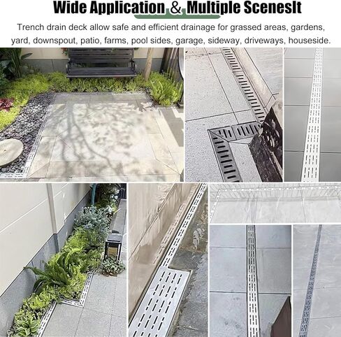 خندق الصرف في الهواء الطلق صر مع شبكة الفولاذ المقاوم للصدأ 10 سم × 5 سم in Kuwait