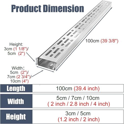 خندق الصرف في الهواء الطلق صر مع شبكة الفولاذ المقاوم للصدأ 10 سم × 5 سم in Kuwait