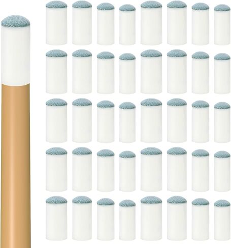 40pcs slip on pool cue lex levips kit ، 4 أحجام نصائح لعصا البلياردو لإكسسوارات الجدول السنوكر ، لا توجد غراء أو أداة مطلوبة (9 مم ، 10 مم ، 12 مم ، 13 مم ، كل حجم 10pcs) in Saudi Arabia