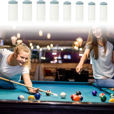 40pcs slip on pool cue lex levips kit ، 4 أحجام نصائح لعصا البلياردو لإكسسوارات الجدول السنوكر ، لا توجد غراء أو أداة مطلوبة (9 مم ، 10 مم ، 12 مم ، 13 مم ، كل حجم 10pcs) in Saudi Arabia