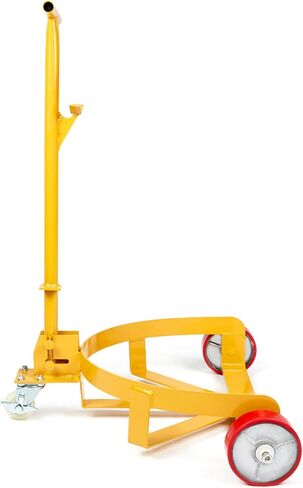 VEVOR 55 Gallon Drum Dolly, 1,200 Pounds Capacity Oil Drum Cart with 3 Smooth-Rolling Wheels and Labor-Saving Handle, Heavy Duty Q235 Steel Barrel Drum Dollies for Garages Warehouse Workshop in Saudi Arabia