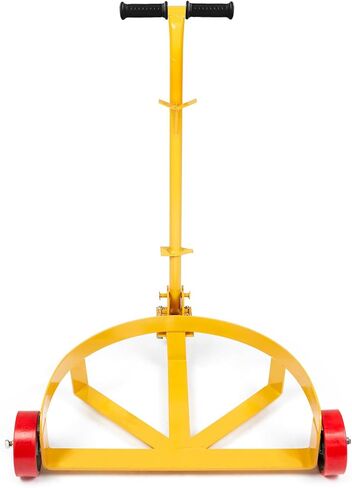 VEVOR 55 Gallon Drum Dolly, 1,200 Pounds Capacity Oil Drum Cart with 3 Smooth-Rolling Wheels and Labor-Saving Handle, Heavy Duty Q235 Steel Barrel Drum Dollies for Garages Warehouse Workshop in Saudi Arabia