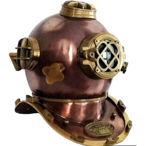 Antique Vintage Scuba Diving Helmet US Navy Mark V Deep Sea Boston Marine Divers. in Saudi Arabia