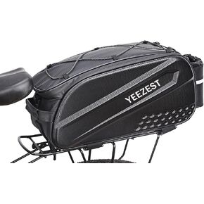 Bike Bag for Bicycle Rear Rack – 10L Hard Shell Waterproof E-Bike Rack Bag with Reflective Strip for Cycling, Commuting, Outdoor Travel, Grocery Runs, and Day Trips in Saudi Arabia