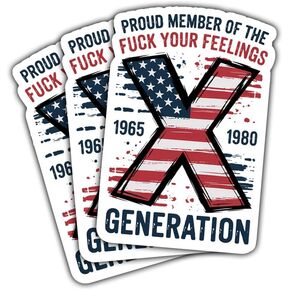 3pcs gen x رفعت على مياه الخرطوم وإهمال هدايا ملصقات مضحكة Gen X بفخر تمثل ملصقات مقاومة للماء إيجابية Genx شرس Genx لجهاز الكمبيوتر المحمول ماء أدوات CASE CASE 3 " in Kuwait