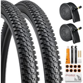 Mountain Bike Tires Set & Fat Bike Tire, Folding Replacement Bike Tires, Schrader Valve Bike Tubes with Bike Repair Kits in Saudi Arabia