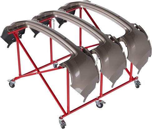 KUAFU Folding Truck Bed Cart Dolly Universal Pick Up Large Auto Parts Transporter w/6 Wheels Durable Steel 800lbs Weight Capacity in Saudi Arabia