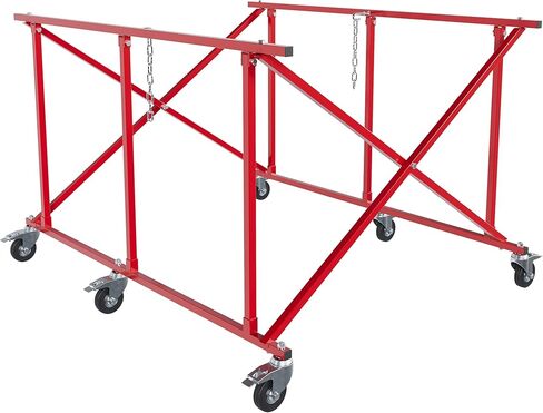 KUAFU Folding Truck Bed Cart Dolly Universal Pick Up Large Auto Parts Transporter w/6 Wheels Durable Steel 800lbs Weight Capacity in Saudi Arabia