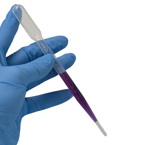 Sterile Pasteur Pipettes 3ml Disposable Plastic Transfer Pipette Dropper 100Pcs Graduated Calibrated Lab Pipettes, Low Density Polyethylene (LDPE), Individual Peel-Pack, Vol. 7ml in Kuwait