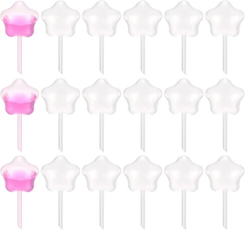 PATIKIL Cupcakes Pipettes, 100 Pcs 4ml Disposable Plastic Dessert Pipettes Strawberry Pipettes Squeeze Transfer Pipettes Droppers for Cupcakes Mini Cakes Desserts, Clear, Star Shape in Saudi Arabia