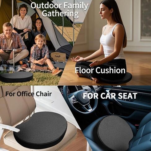 Ergonomic Chair Back Support,Lumbar Support for Improves Posture and Relieves Back Pain,Perfect for Office Chair,Gaming,Home-Work,Foldable and Adjustable,Washable Seat Cushion Cover.(Black) in Saudi Arabia