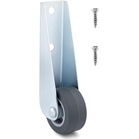 1 Pcs Gate Caster Wheels Replacement, Rubber Rolling Swivel Casters, Non-Slip Pulley Directional Wheel for Garden, Gate, Fence, Tables, Sofa, Furniture (1.6") in Kuwait