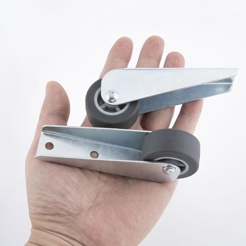 1 Pcs Gate Caster Wheels Replacement, Rubber Rolling Swivel Casters, Non-Slip Pulley Directional Wheel for Garden, Gate, Fence, Tables, Sofa, Furniture (1.6") in Kuwait