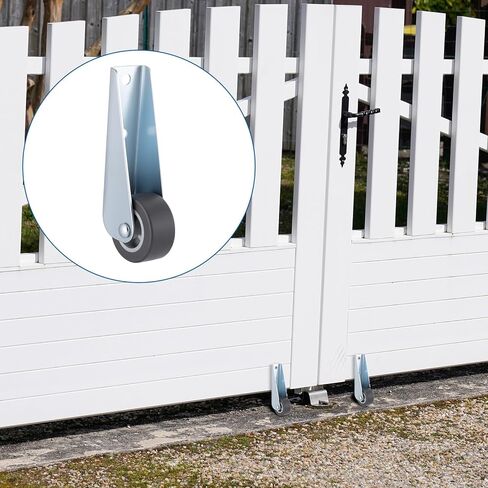 عجلات بوابة للبوابة الخشبية ، 1 PCS 1.6 بوصة البوابة البوابة البوابة البديلة المضادة للاحتكاك عجلة الاتجاه المتداول للمطاط للحديقة الخارج in Kuwait