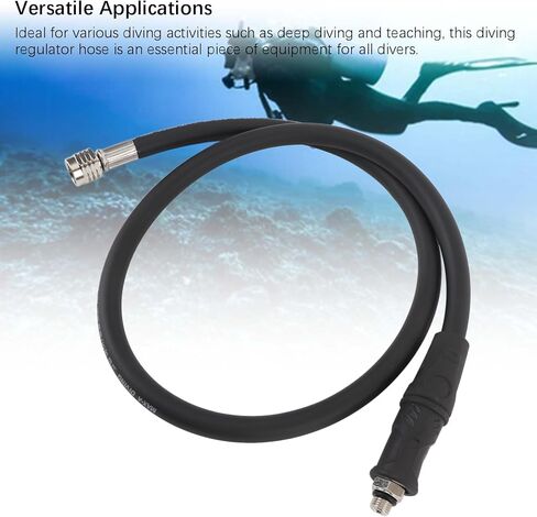 Diving Medium Pressure Hose Compatible with SPG and Pressure Sensors PVC Aluminum Alloy Regulator Hose 90cm 35.4in in Kuwait