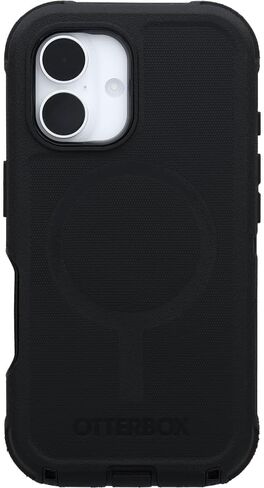 Otterbox Apple iPhone 16 Defender Series Case - عبوة غير متزايدة (أسود) in Saudi Arabia