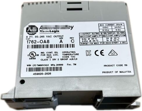 1762-OA8 Micrologix 1200 وحدة الإخراج 8 نقطة 1762-OA8 PLC مختومة في المربع in Saudi Arabia